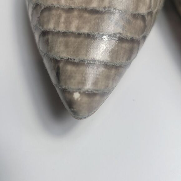 Calvin Klein Snake Skin Gray Pump Women's Shoe - Picture 3 of 8